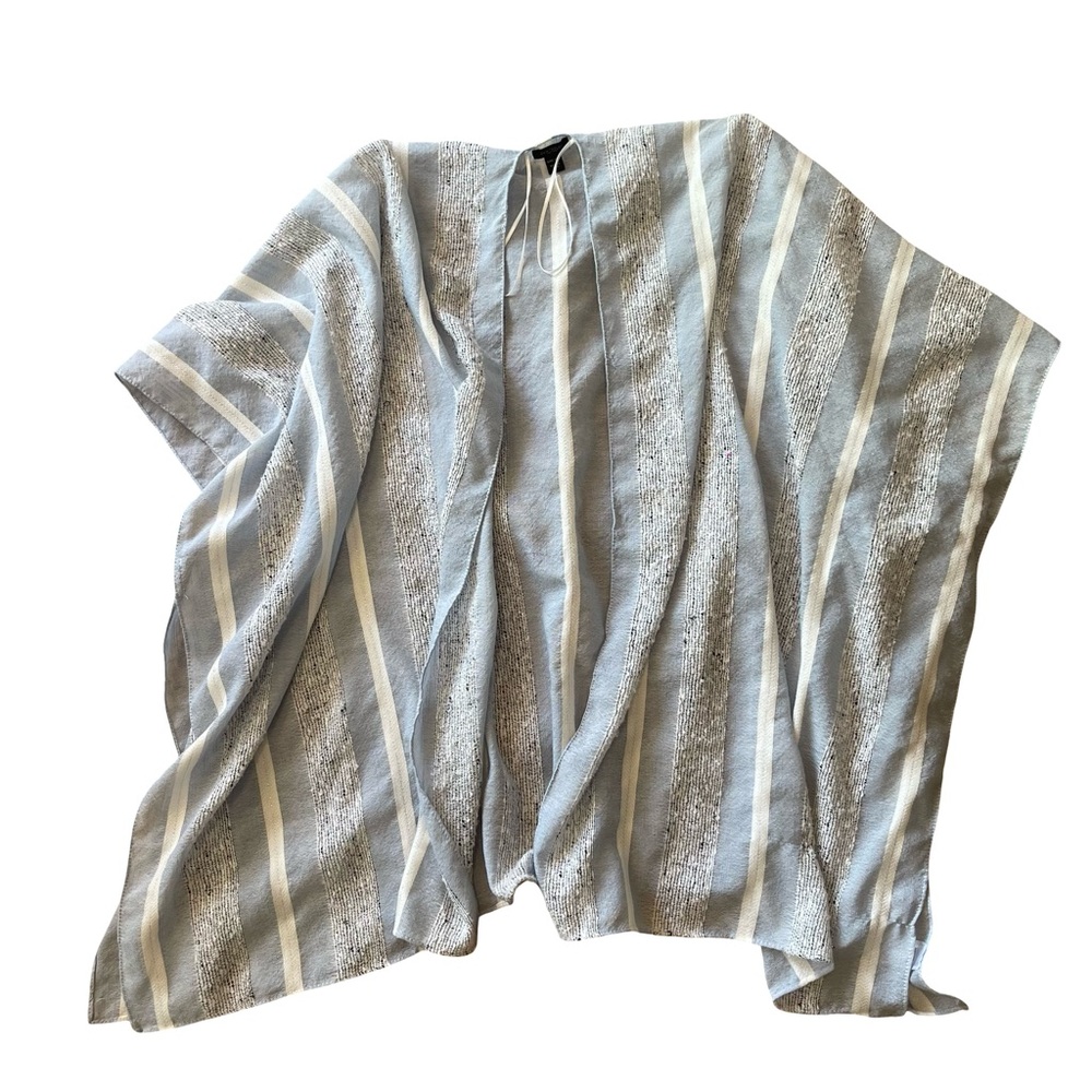 Ann Taylor Factory Striped Poncho Coverup